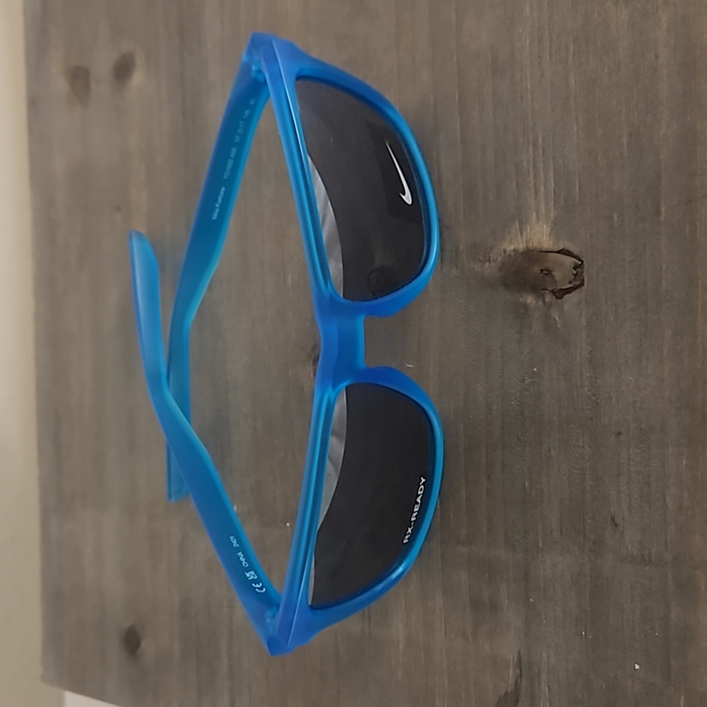 Nike Fortune Sunglasses. FD1692 Matte Blue With Square Frame.